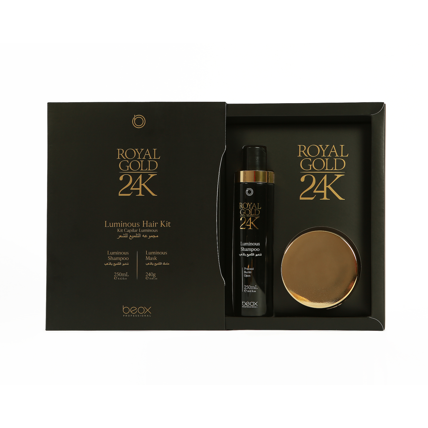 Royal Gold 24K Luminous Hair Kit